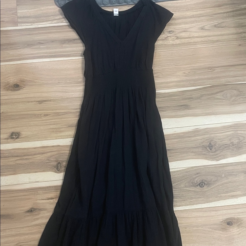 Old Navy Classic Black Maxi Dress